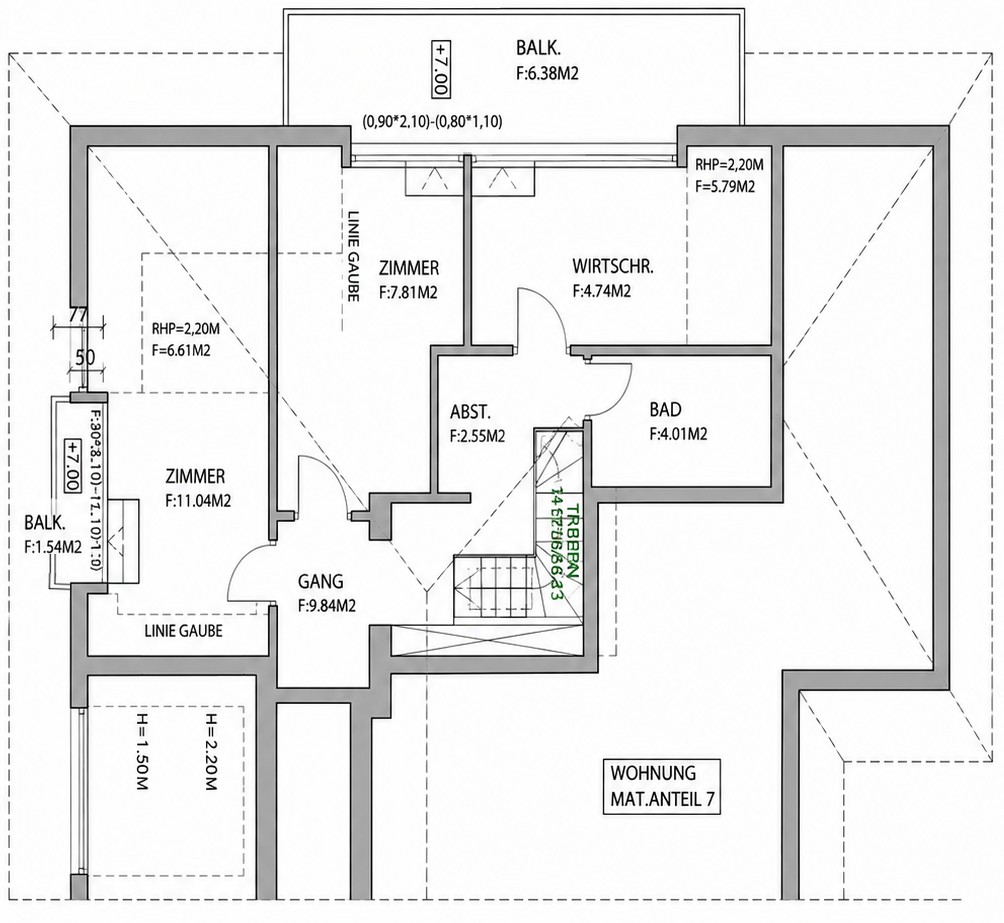 Grundriss Obergeschoss